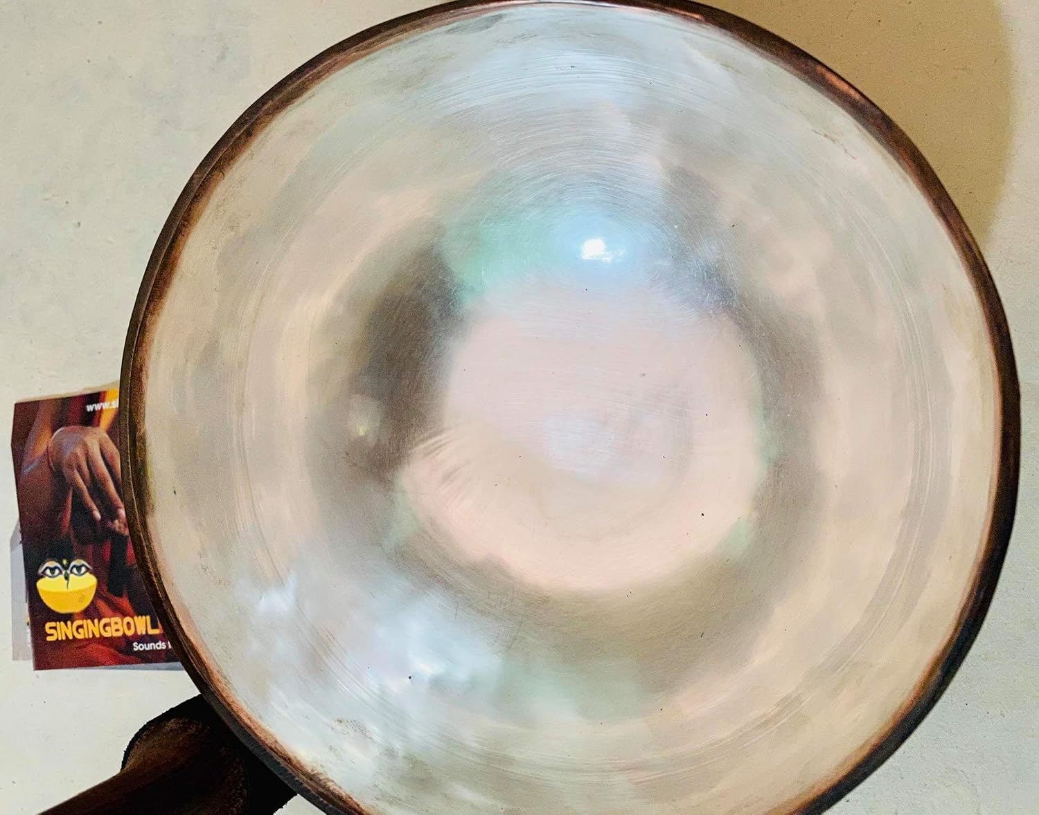 Singing Nepal Sacral Chakra and Sexual Chakra D Note Authentic Hand Hammered Tibetan Meditation Singing Bowl 6.5 Inches - Yoga Old Bowl