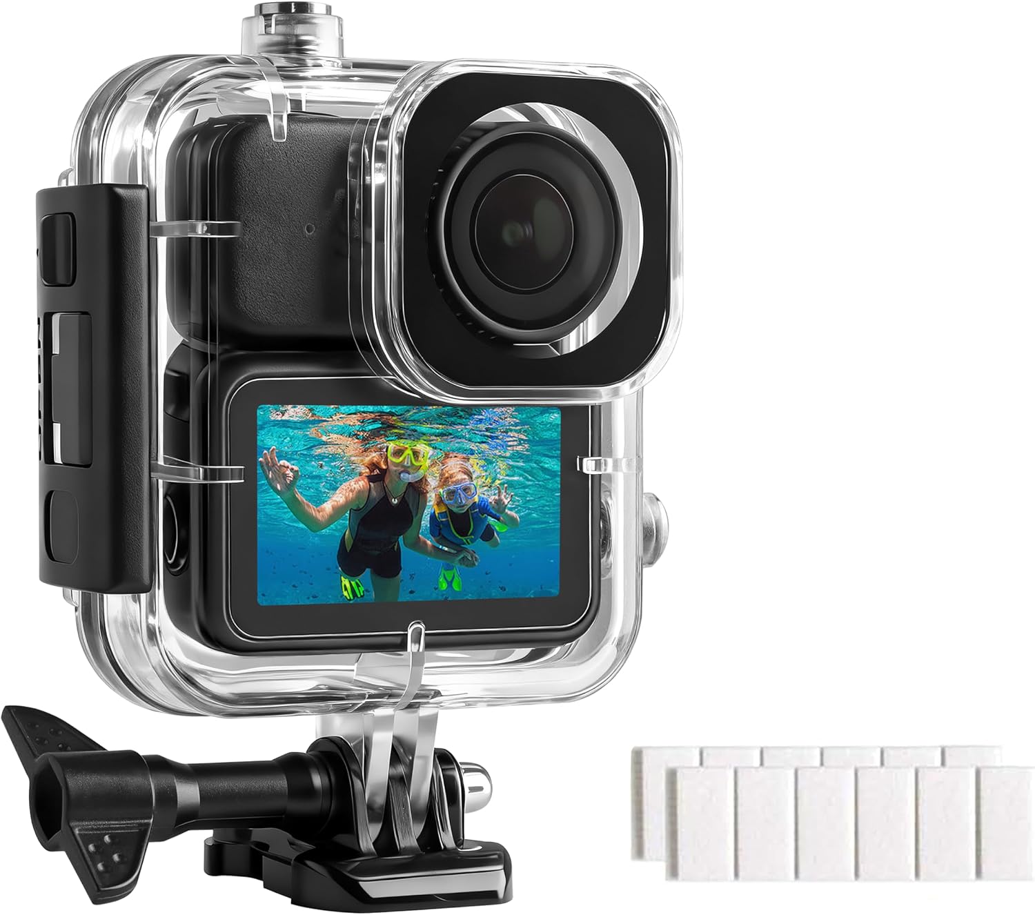 FitSTILL 50M/164FT Waterproof Case for DJI Osmo Nano, Deep Diving Housing Scuba Snorkeling Swimming with Quick Release Screw Underwater Anti-Fog Inserts Accessories Kit