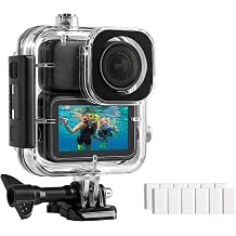 FitSTILL 50M/164FT Waterproof Case for DJI Osmo Nano, Deep Diving Housing Scuba Snorkeling Swimming with Quick Release Screw Underwater Anti-Fog Inserts Accessories Kit