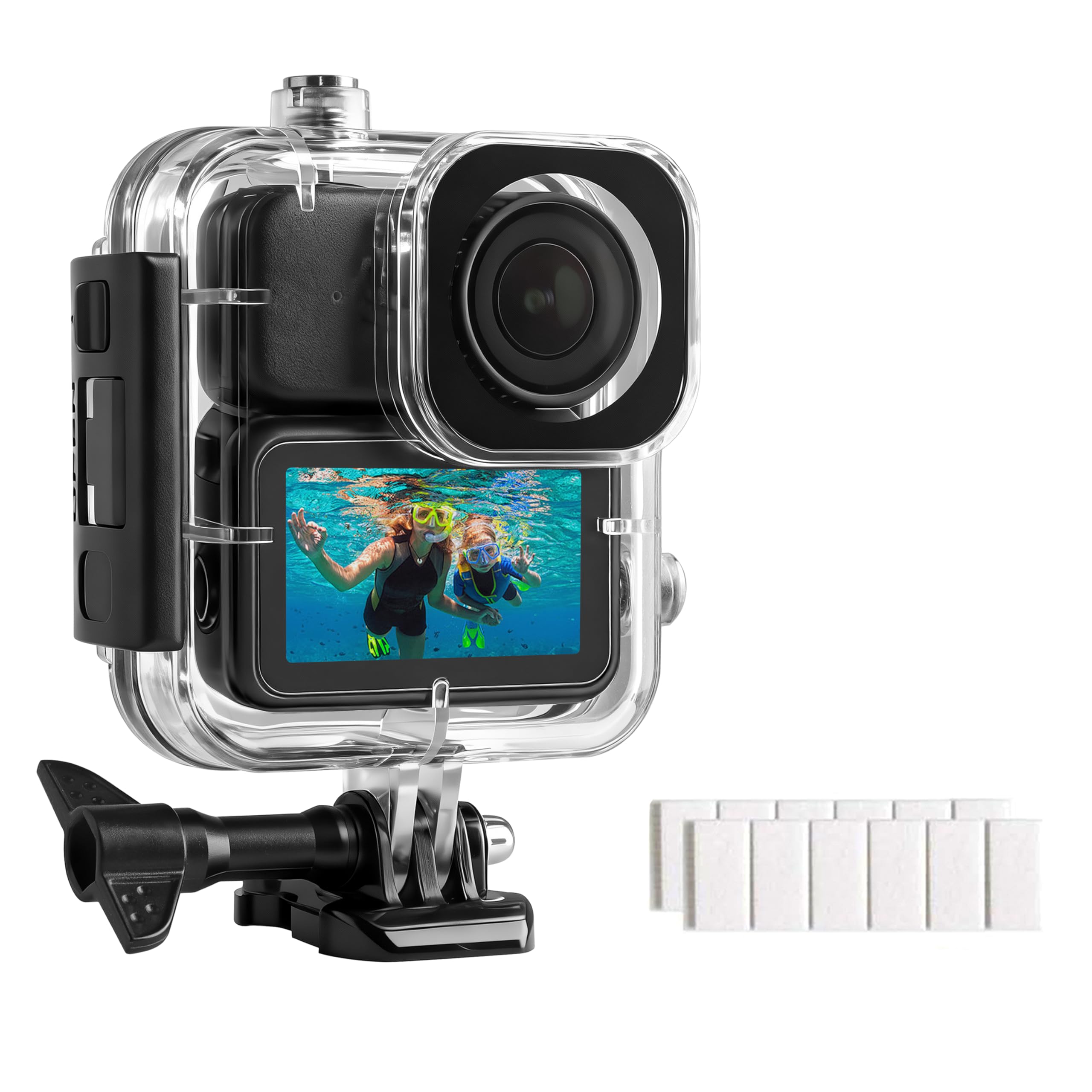 FitStill Carcasa impermeable para DJI Osmo Nano, carcasa de buceo profundo para snorkel y natación con cierre rápido, inserciones subacuáticas antivaho, DJI osmo Nano juego de accesorios