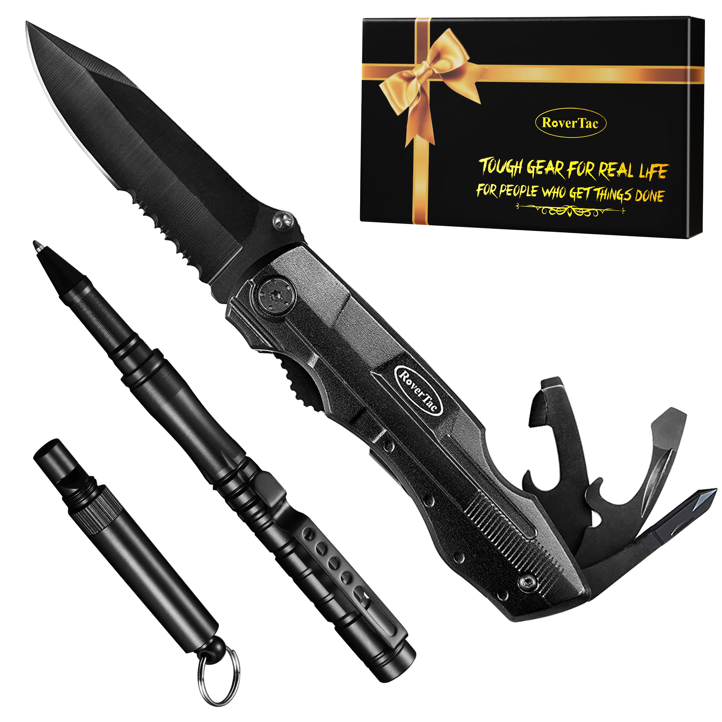Amazon.com: RoverTac Pocket Multitool Knife Multi Tool Set, 15-in