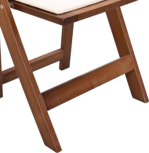 Miniatura 6 de Folding Chair 4 Pack, Modern Kitchen Side Chair, Upholstered Dining Seat, Portable and Assembled Seat, Space Saving for Guests, Kitchen, Office,