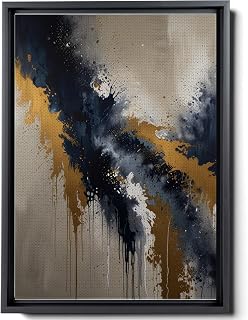 Textured Abstract Canvas Wall Art – Modern Canvas Print with Bold Brush Strokes, Contemporary Artistic Decor for Office, Studio or Creative Living Space, Modern Decor Canvas, Decor
