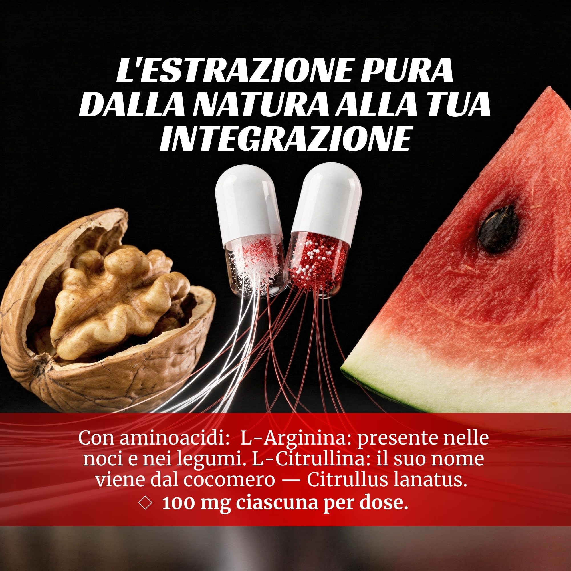 Integratori Sessuali per Uomo 30 Capsule - Complex Originale con Maca Peruviana, L Arginina, L Citrullina e Curcuma