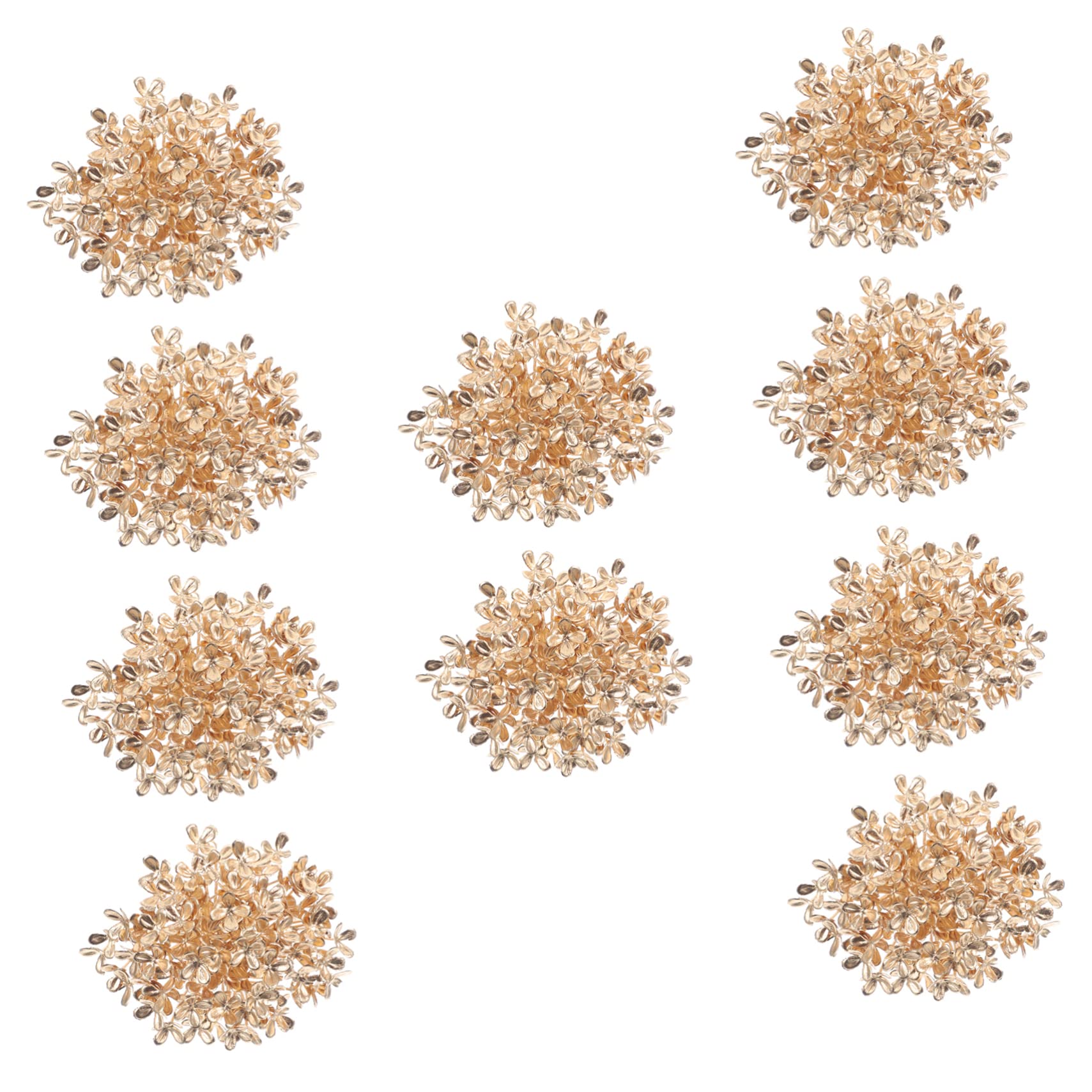 Alipis 3 Sätze Künstlicher Hortensienkopf Künstliche Blumen Masse Pfingstrosen Wildblume Groß Schaum Anlage Kaktus Künstliche Eukalyptusblumen Bausatz Golden Plastik 10 Stück * 3