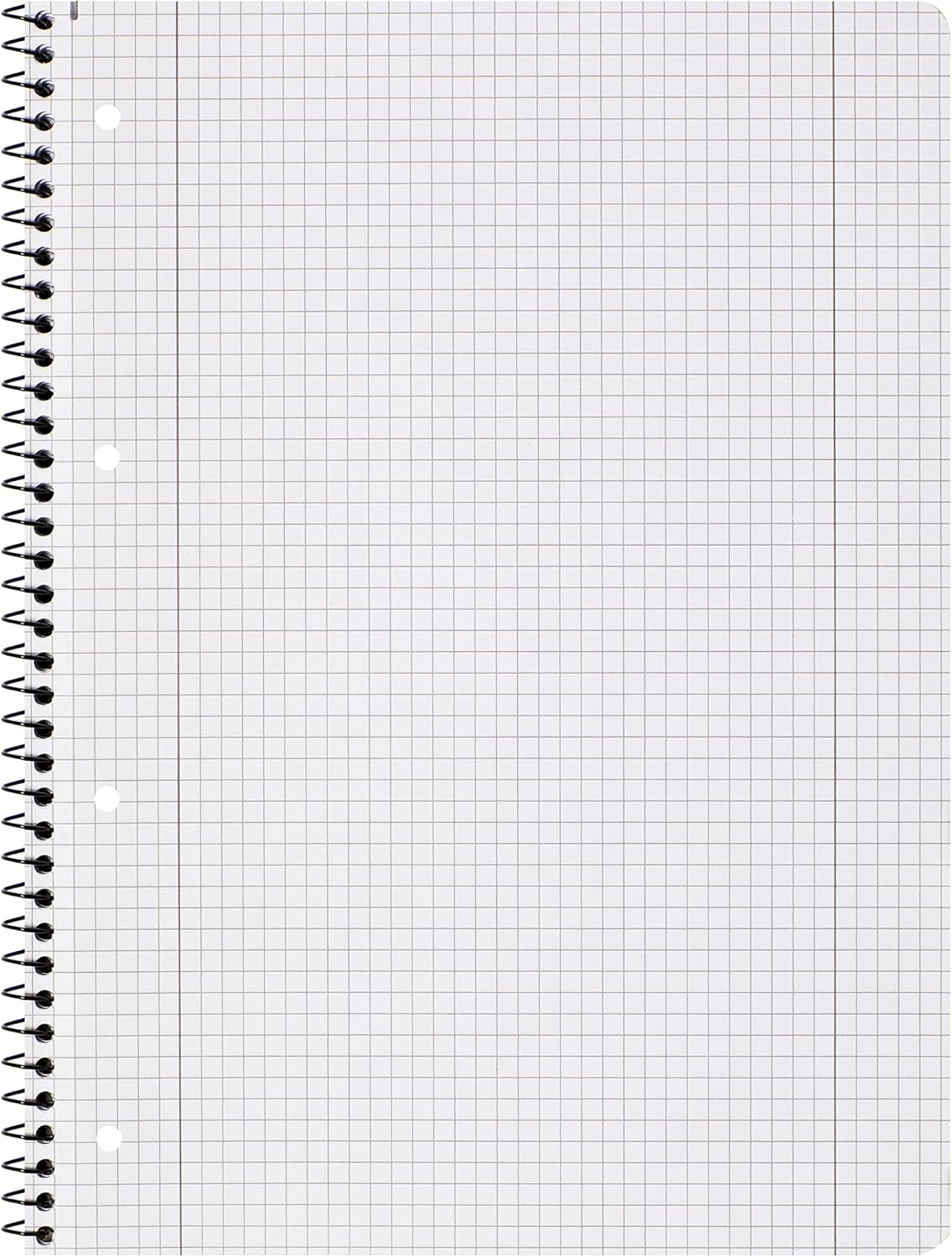 Oxford 400066243 Student College Notepad Pack of 5 with 120 Sheets Line Style 28 Squared with Double Margin