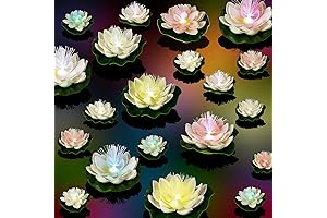 Retisee 20 Pack LED Lotus Flower Lights