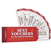 25 Sexy Couples Vouchers &ndash; Naughty Coupon Book for Him or Her | Flirty &amp; Intimate Gift for Boyfriend, Girlfriend, Husband, Wife | Fun Couples Gift for Valentine&rsquo;s Day, Anniversary, Date Night (Sexy)