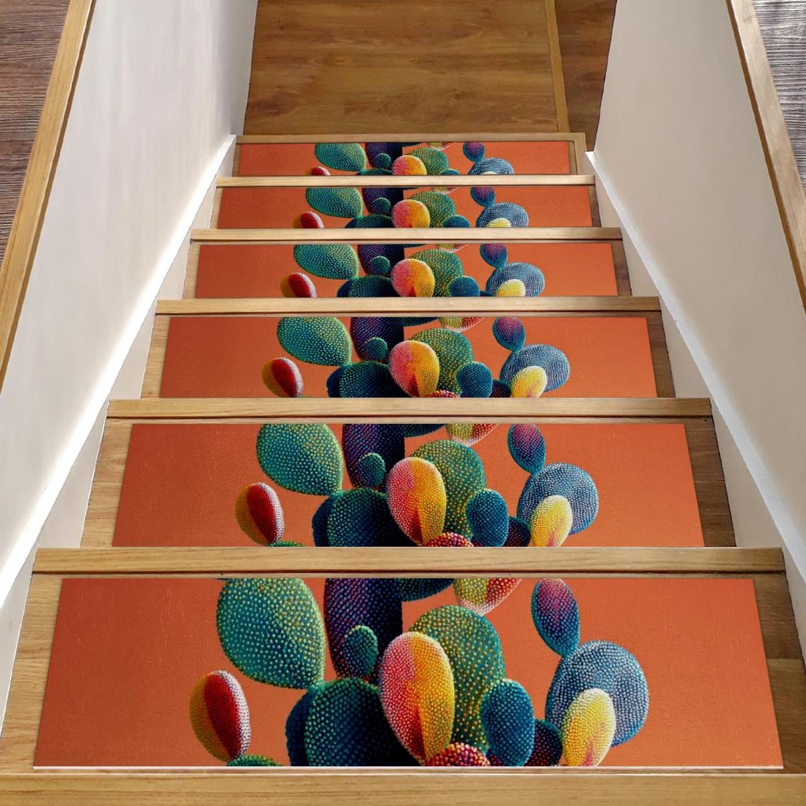 Tapis de marches d'escalier antidérapants rectangulaires 76x20cm