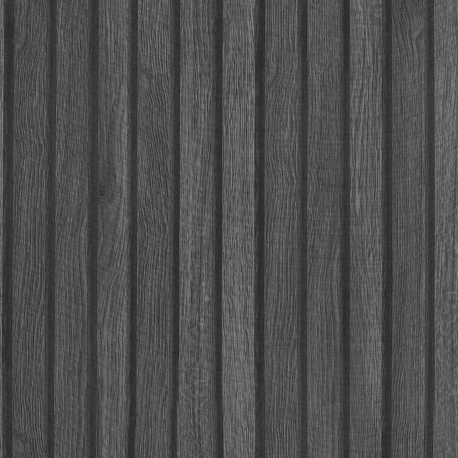 CHIHUT 17.7”x236” Black Wooden Slat Peel and Stick Wallpaper Wood Grain Contact Paper Self Adhesive Faux Wall Panel Wallpaper Removable Wood Wall