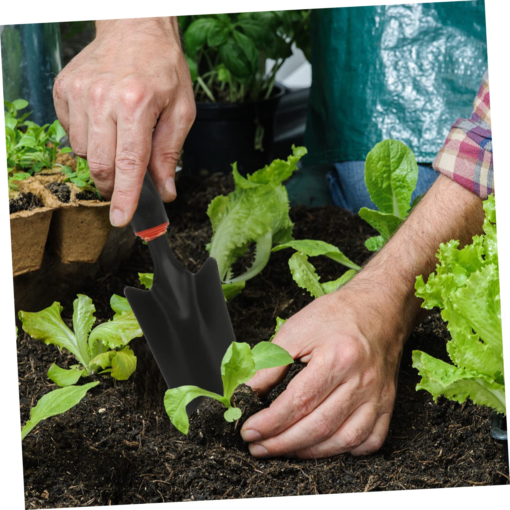 Toyvian 5pièces Pelle De Jardinage Multifonction pour Creuser Et Planter avec Manche Ergonomique Outil De Jardinage Pratique
