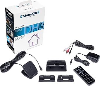 SiriusXM SXDH3 Satellite Radio Home Dock Kit with Antenna and Charging Cable Black