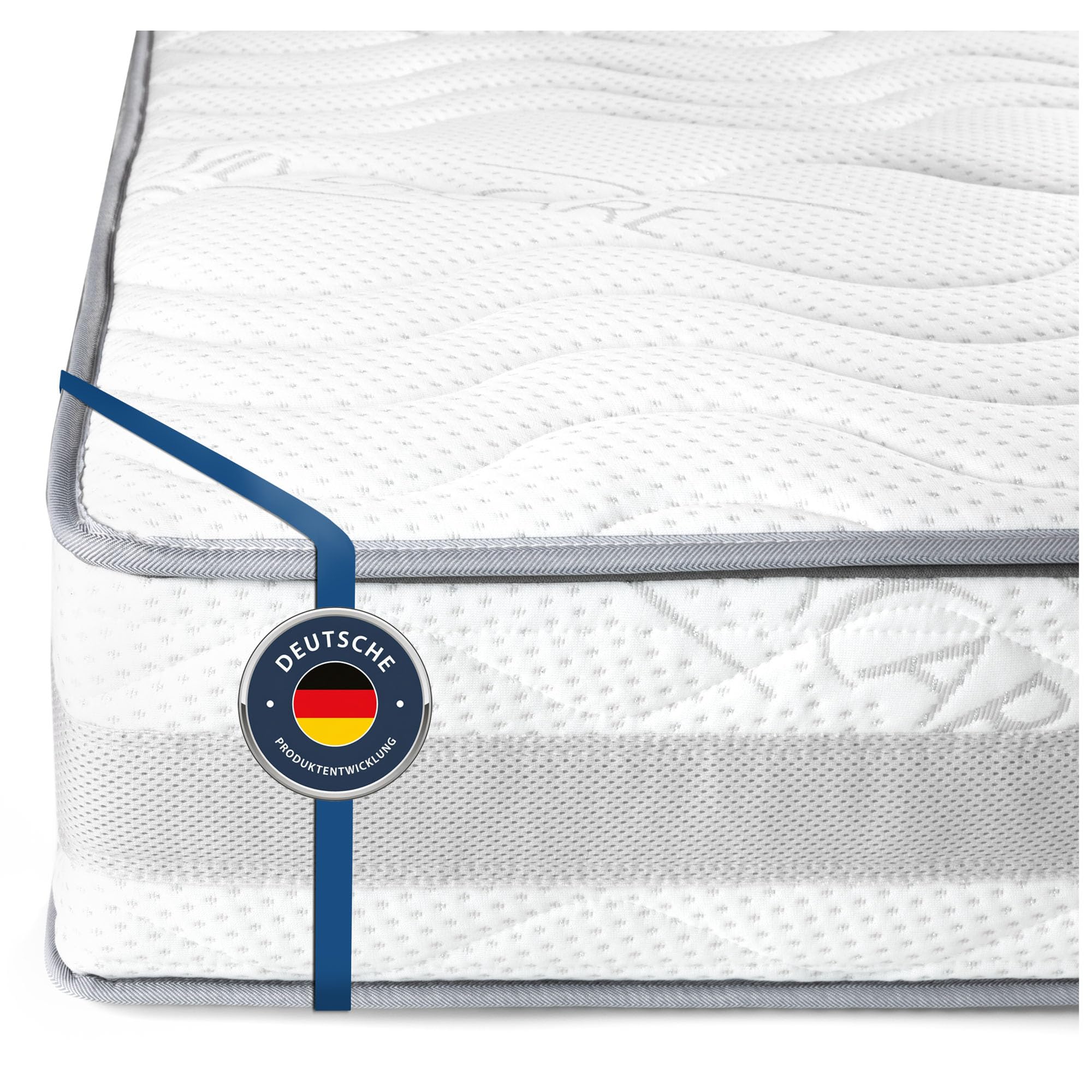 BMM Matratze 100x200cm Komfort 23 H3 fest/Kaltschaummatratze Öko-Tex Zertifiziert/ergonomische 7 Zonen Matratze Höhe 23cm Komfort 23 / Matratzen Deutsche Produktentwicklung
