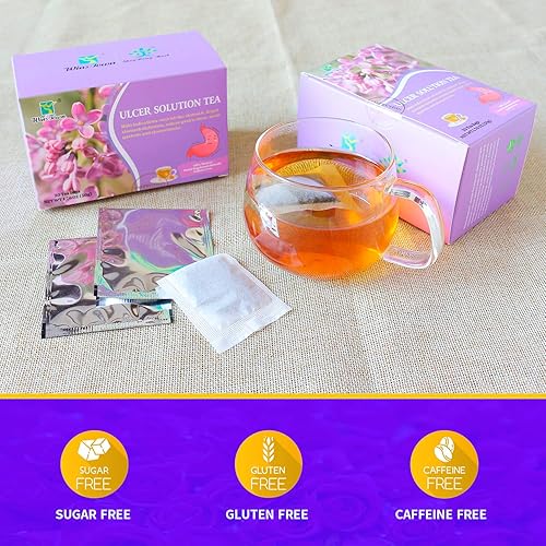 Miniatura 6 de Wins Town Té de solución de úlcera, regula la gastritis, dolor de estómago y varias molestias estomacales, 20 bolsitas de té