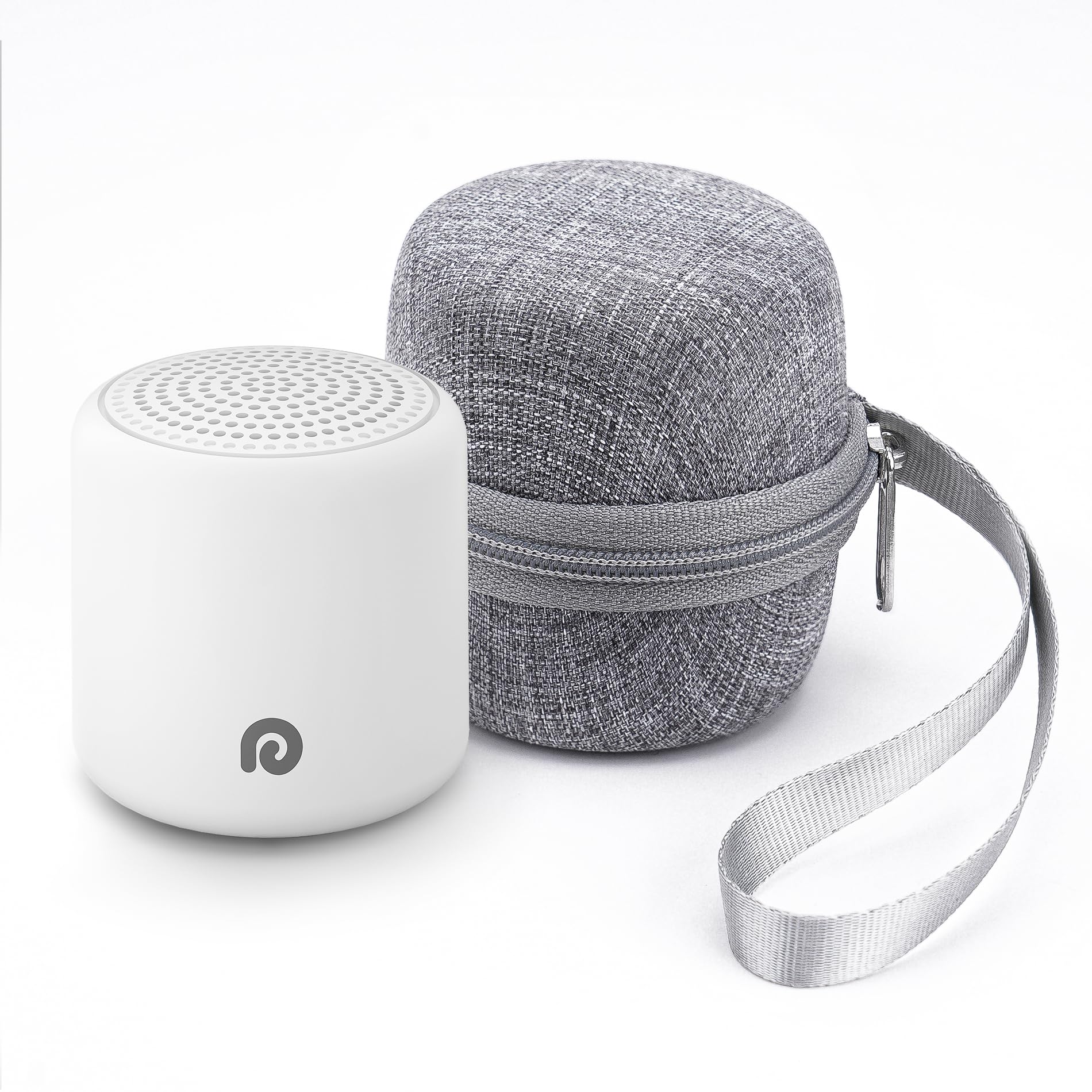 Dreamegg Portable White Noise Machine with Travel Case - Egg-Sized Sound Machine for Baby & Adult Sleep, 16 Soothing Sounds, 1000mAh Battery, Timer, Sound Machine for Baby Adults Home Gift, White Travel Case&Cream
