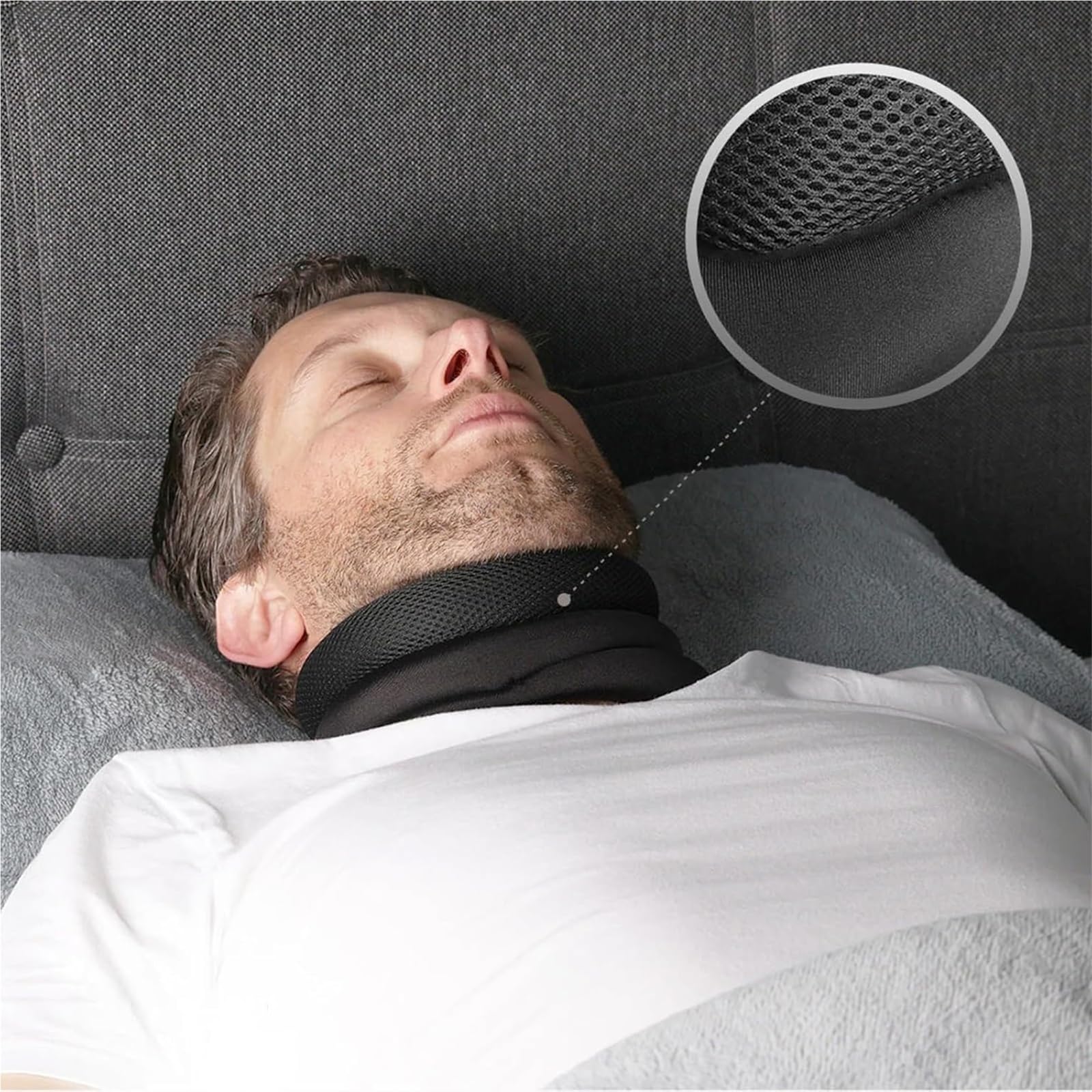 Collarín Cervical Vitavix for ronquidos, Soporte Cervical: no vuelva a roncar. Nuevo collarín Cervical for Dormir (2025). Collarín Cervical Ajustable de Espuma Suave.
