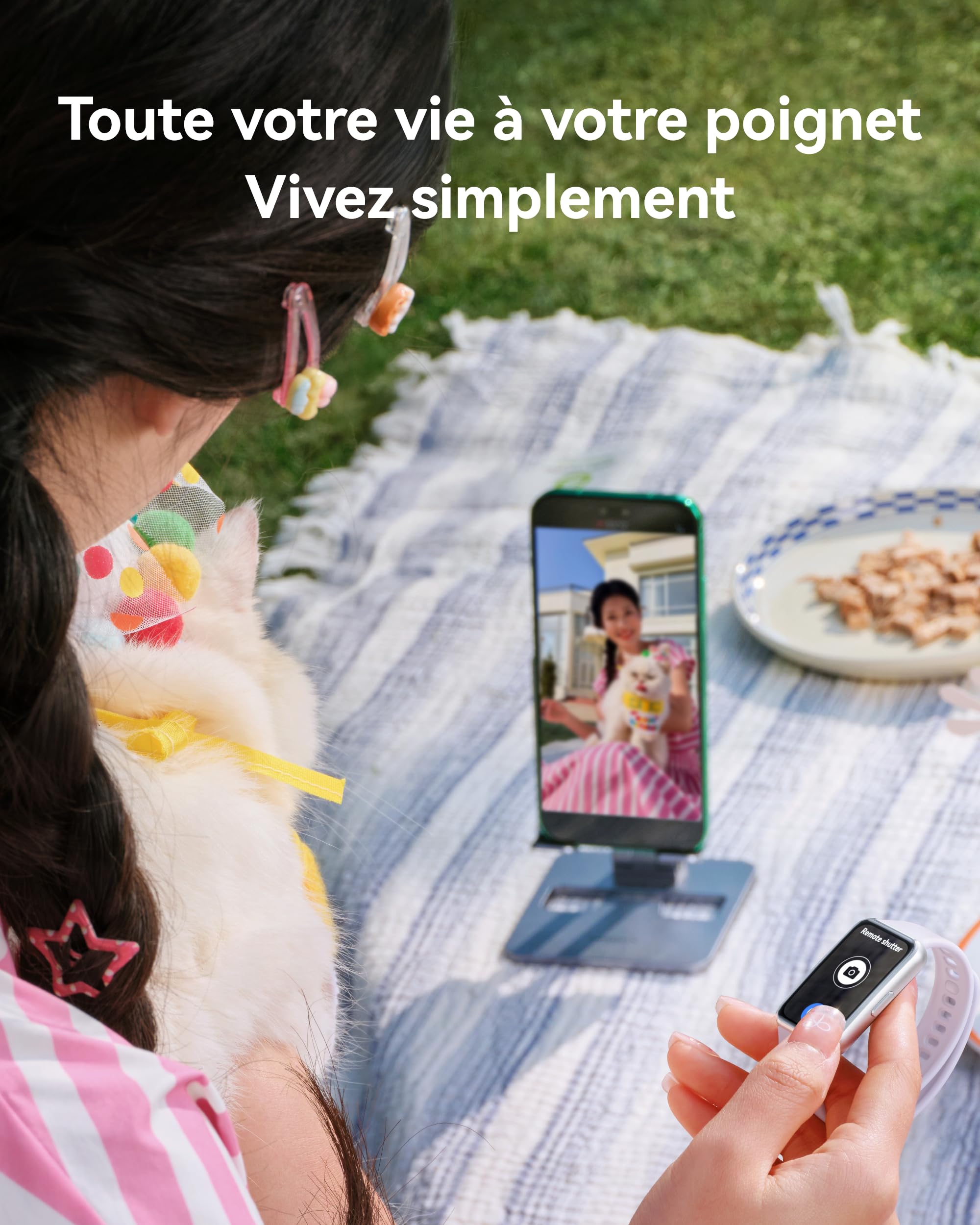 HUAWEI Band 11 Montre Connectée Tracker d'Activité Écran AMOLED 1,62 Pouces Bracelet Intelligent Autonomie 14 Jours Noir