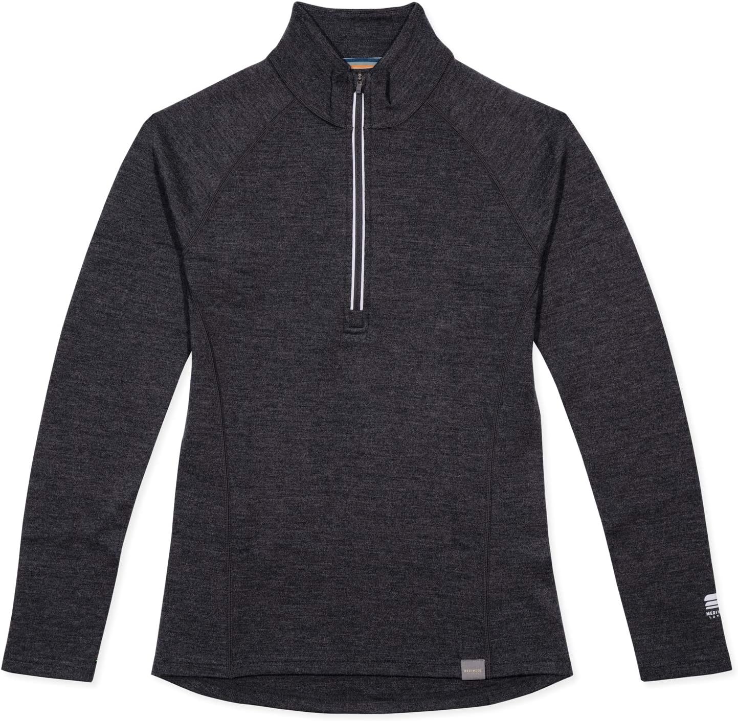 MERIWOOL Women’s Half Zip Base Layer Top 400g Heavyweight Merino Wool Sweater - Image 5