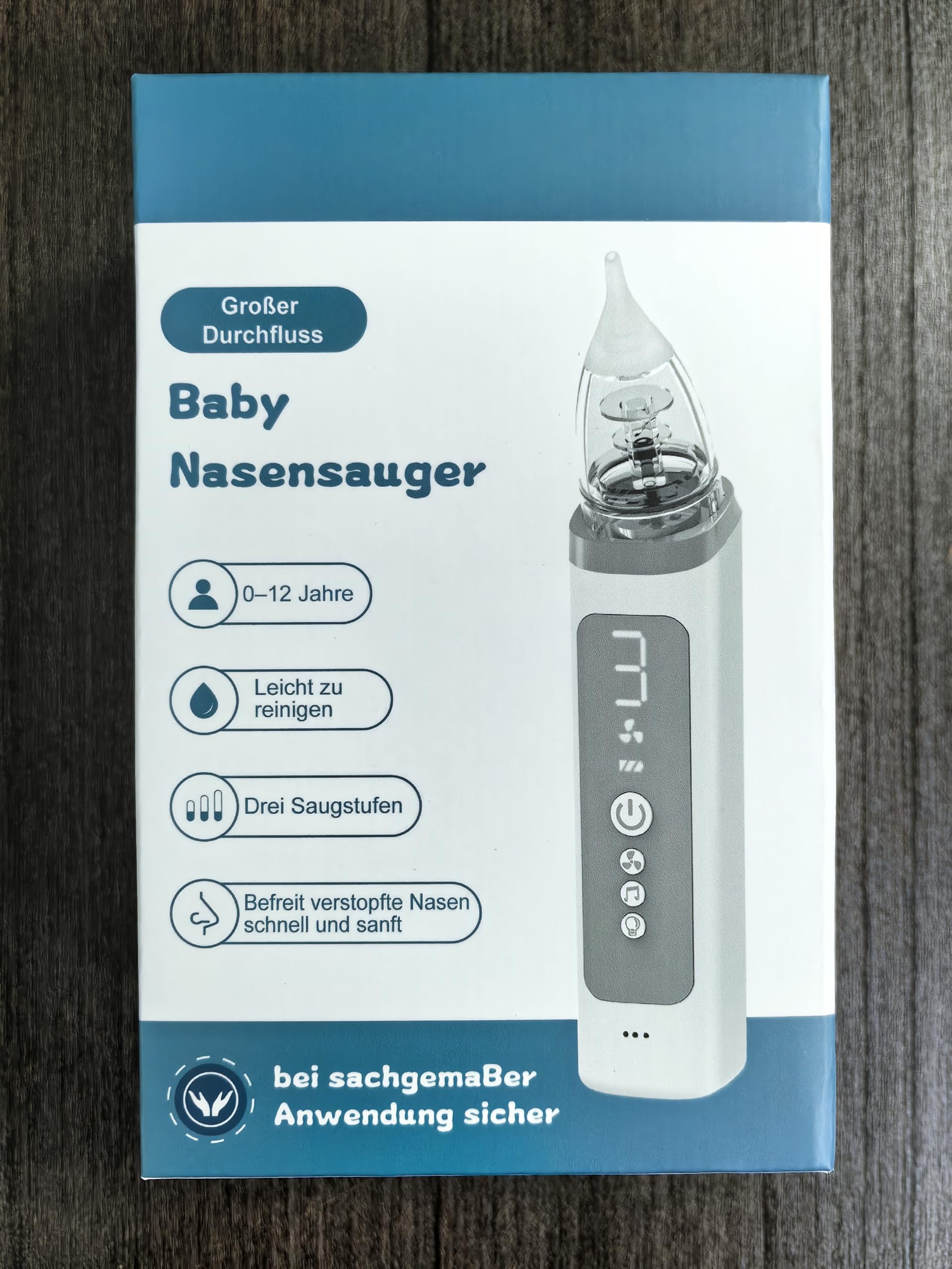 Nasensauger Baby, Baby Nasensauger Elektrisch, Lindert Sanft Die Verstopfte Nase Ihres Babys, Verfügt Über Eine Musikfunktion und 3 Saugstufen, Geeignet für Kinder Im Alter von 0 bis 12 Jahren
