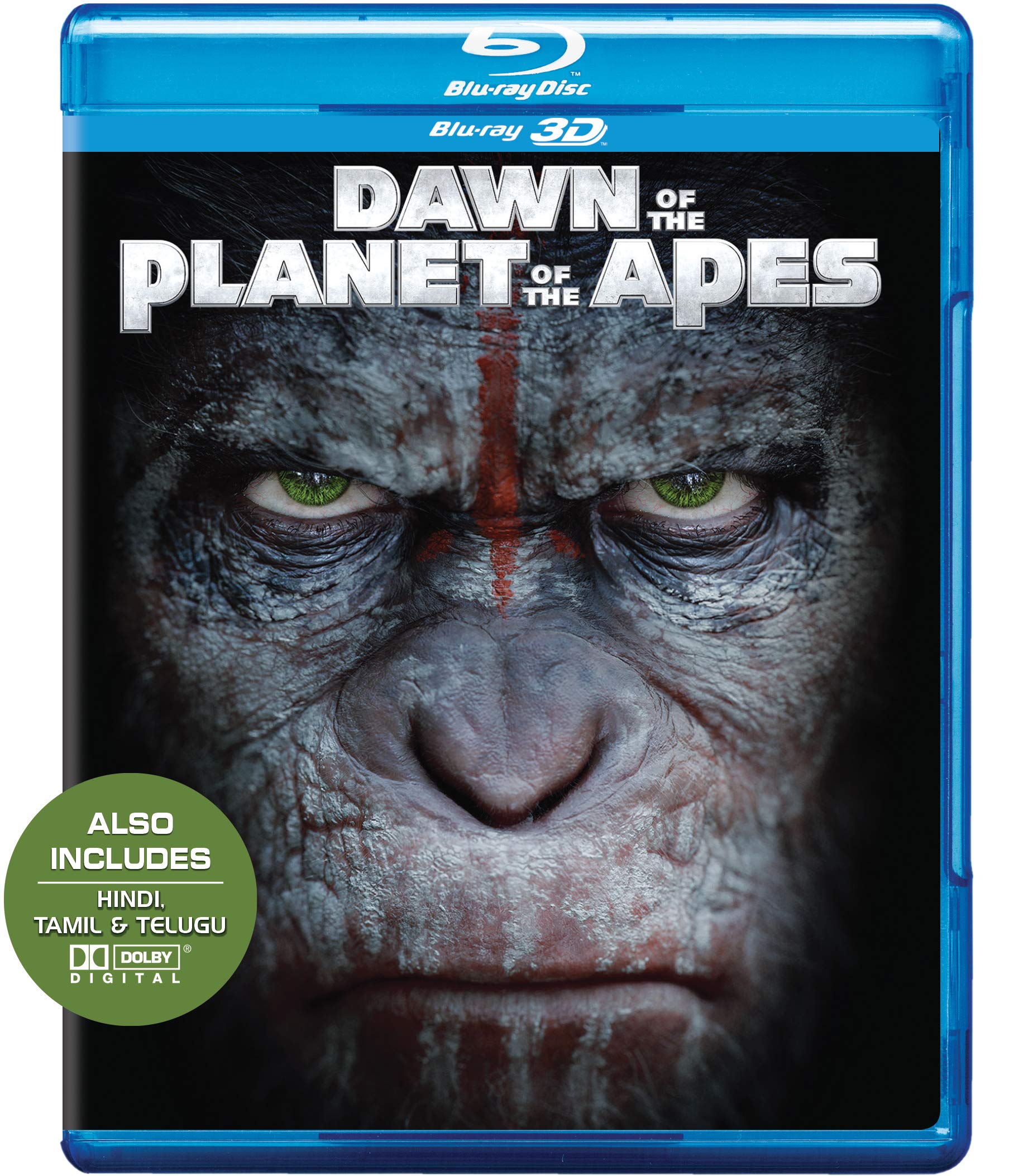 Dawn of the Planet of the Apes (2014) (Blu-ray 3D) (1-Disc) - Also incl. Hindi, Tamil & Telugu in DD 5.1