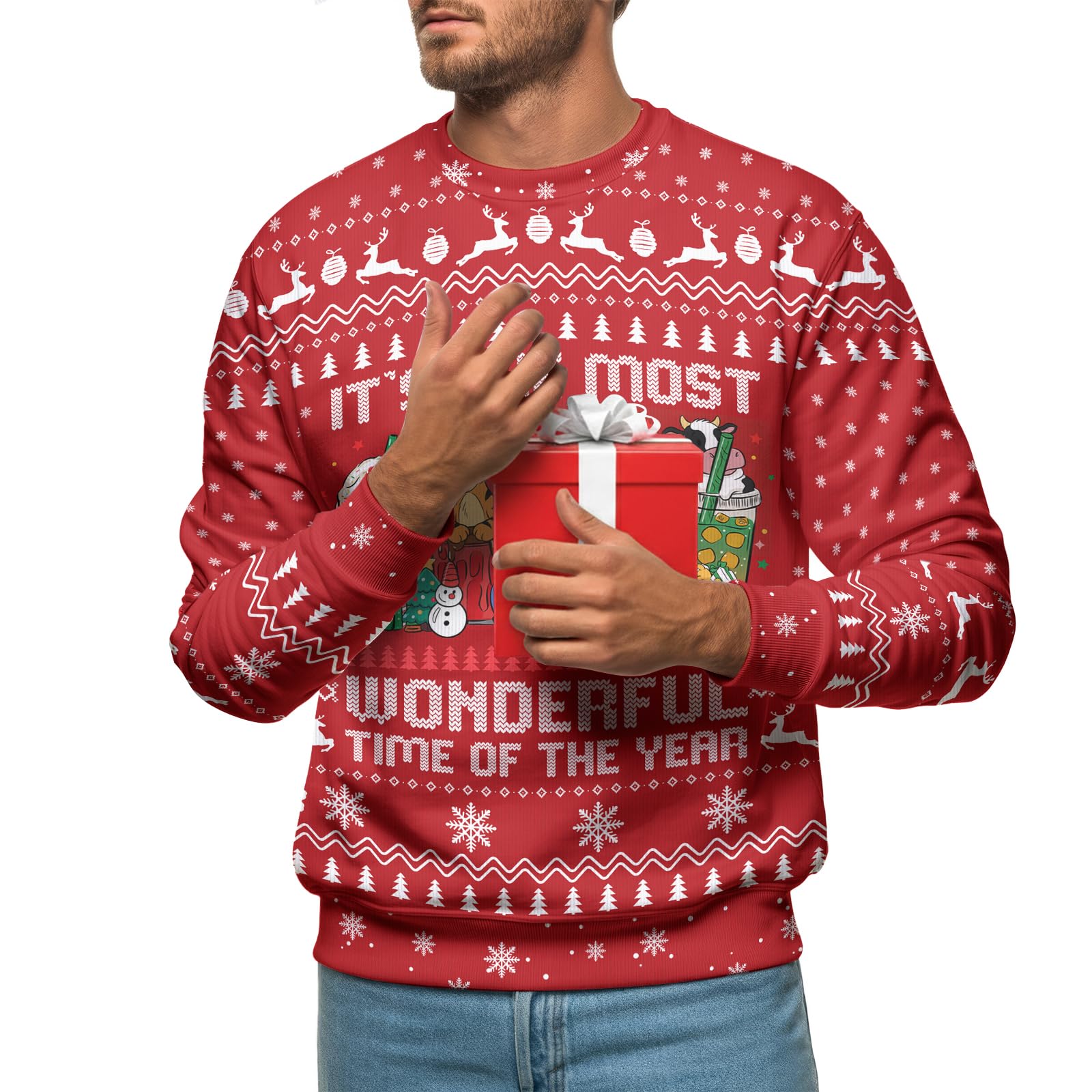 99TIMORO Funny Ugly Christmas Sweater for Men and Women