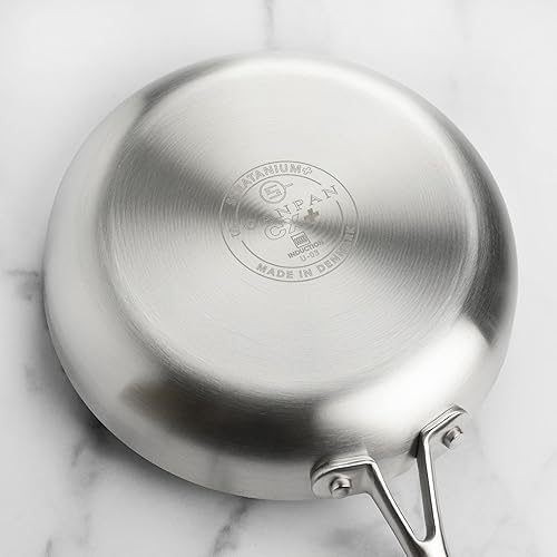 Miniatura 5 de Scanpan CX+ - Juego de sartenes antiadherentes con tapas, sartenes de 8 y 10.25 pulgadas con Stratanium Plus, acero inoxidable de 5 capas