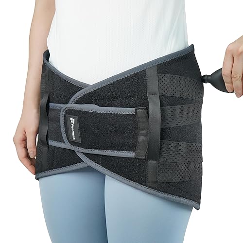 Cinturón inflable de apoyo pélvico para mujeres y hombres, soporte de presión ajustable SI para recuperación posparto, corrección de inclinación