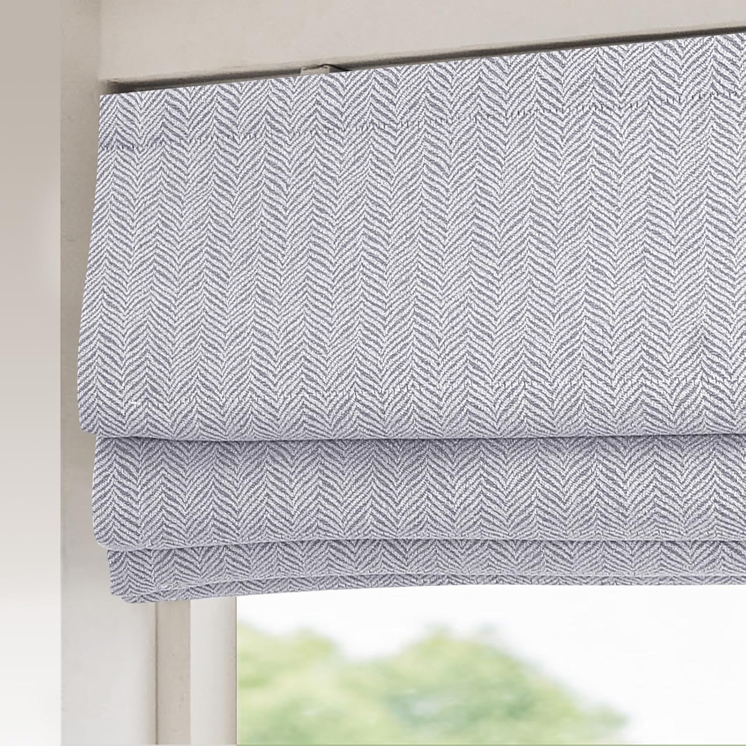 Cordless Room Darkening Roman Shades for Windows, Custom