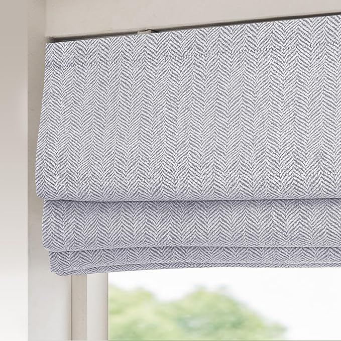 Cordless Room Darkening Roman Shades for Windows, Custom