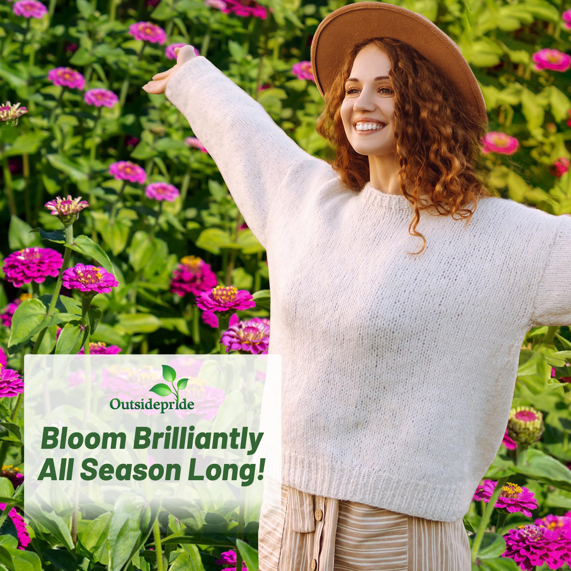 Amazon.com : Outsidepride Purple Lilliput Zinnia Seeds - 1000