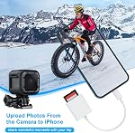 USB C SD Card Reader,USB 3.0 High Speed to SD Card Adapter for iPhone 15 Pro Max iPad Pro Trail Game Camera Viewer for MacBook Pro/Air iMac M1 M2 M3 Galaxy S23/S24 Android PhoneTablet (White)