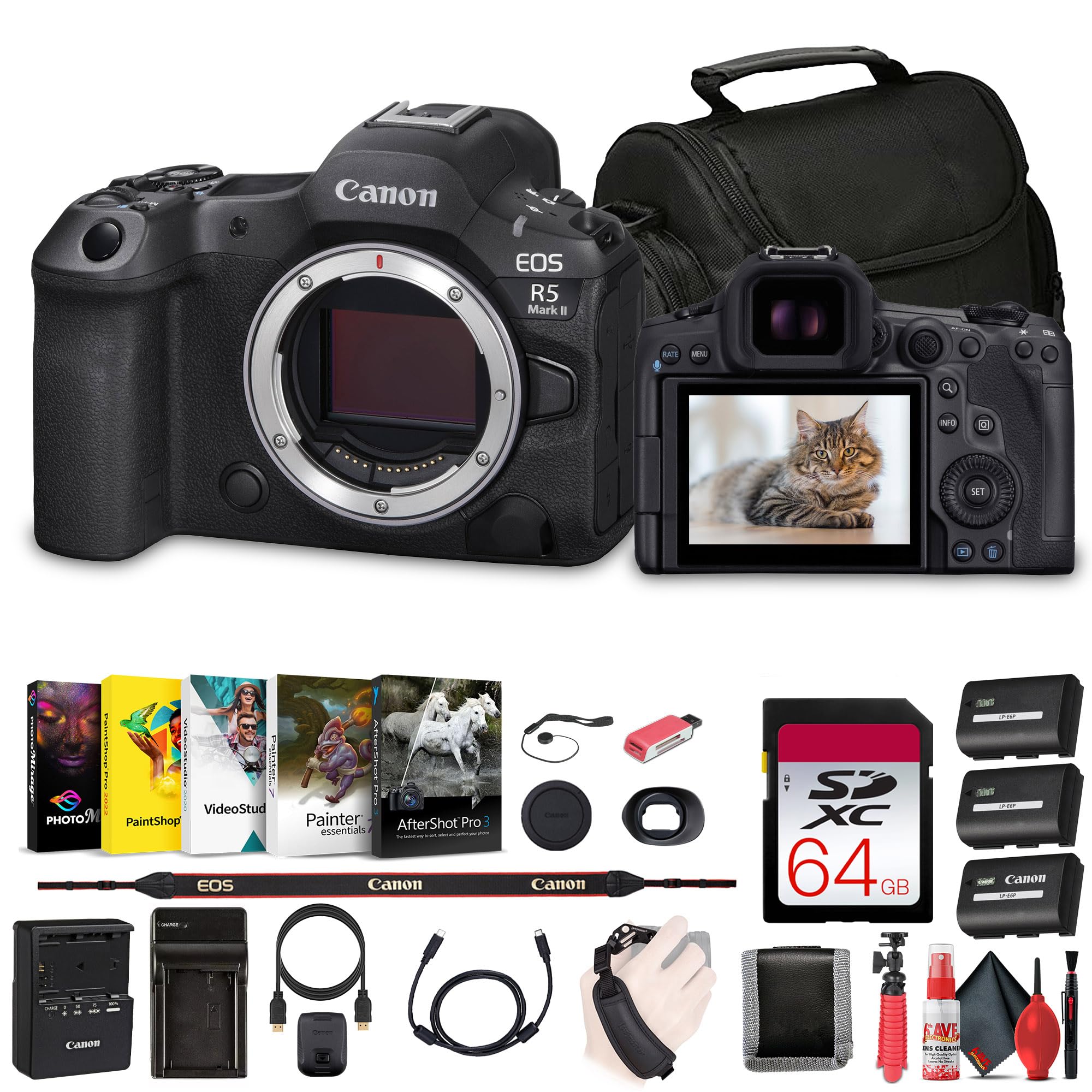 Amazon.com : Canon EOS R5 Mark II Mirrorless Camera, 45MP, Full