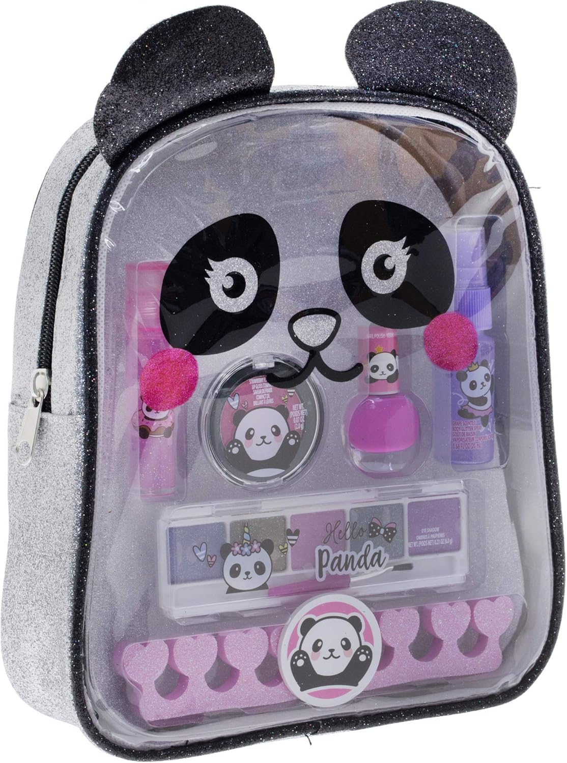 justice panda backpack set