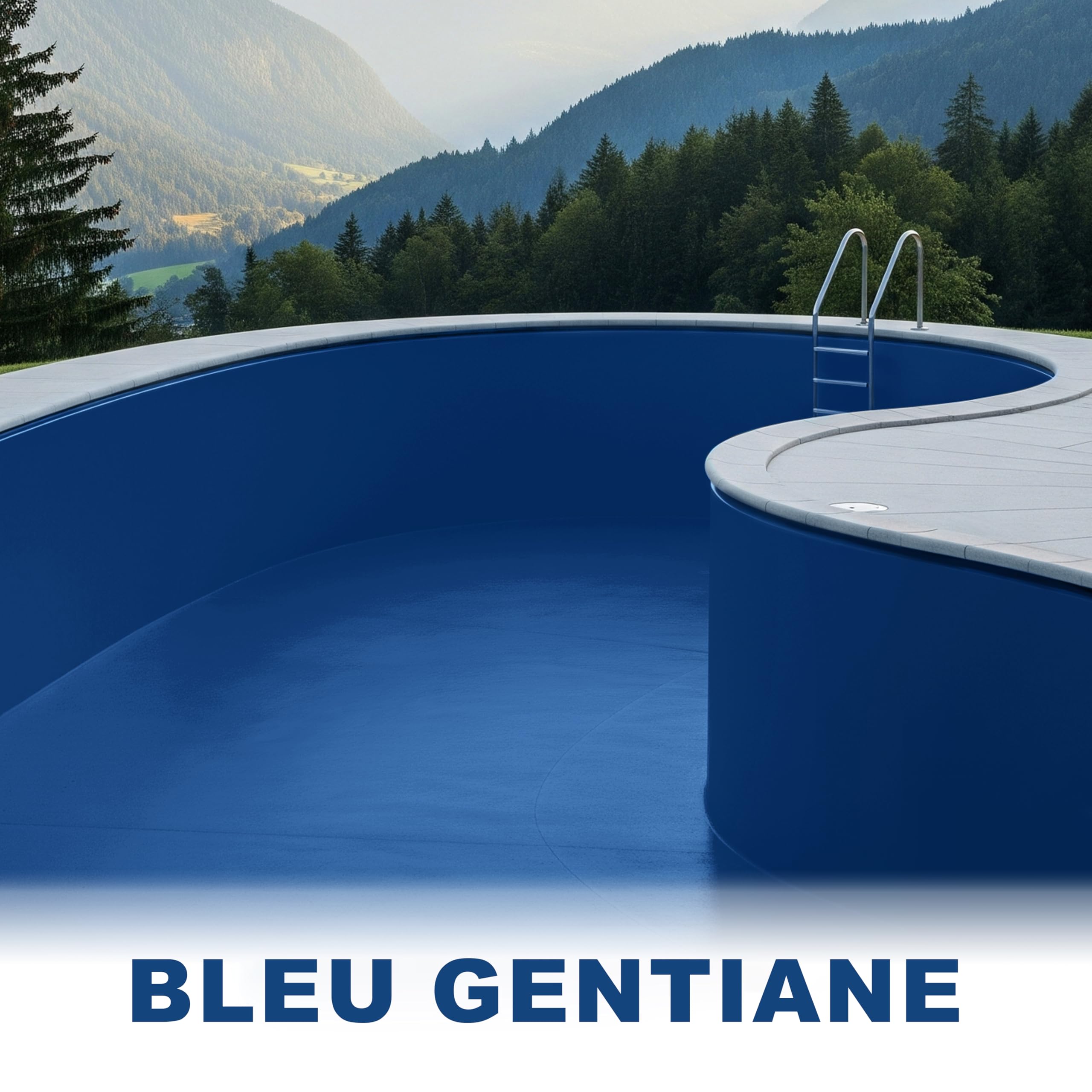 Peinture pour piscine SL400 Imperméable 5L Bleu gentiane