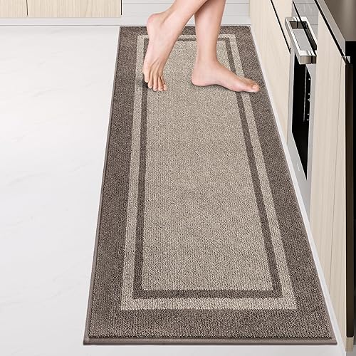 Kitchen Rugs 24" x 84", Non-Slip Machine Washable Kitchen Runner