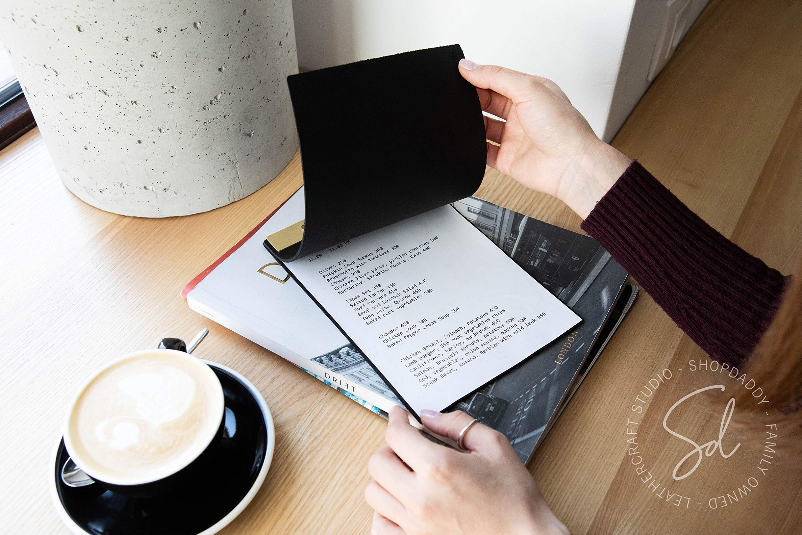 Winco Single View Menu Cover for 8-1/2 X 11