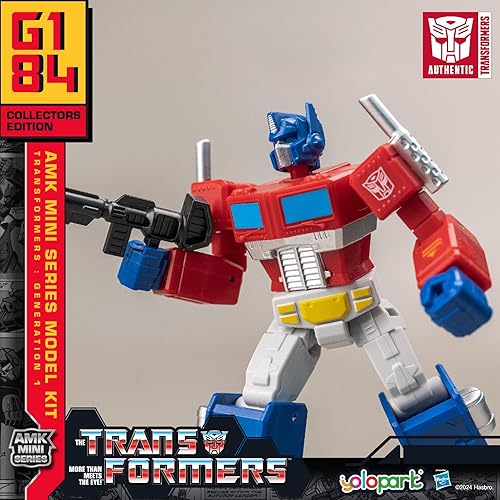 Miniatura 5 de Optimus Prime Transformer Toy AMK Mini Series Transformers G1, 4.72 pulgadas altamente articulado Optimus Prime Model Kit con armamento, juguetes