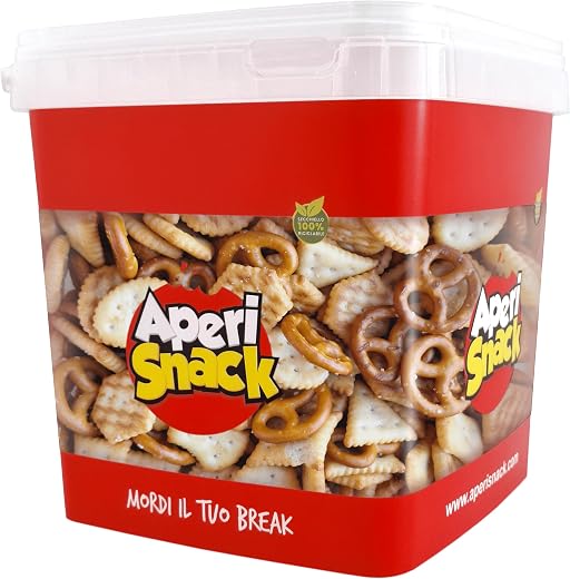 Aperisnack® AP04.006.03 Cocktail Bar Large Bucket 1 kg Savoury Snacks and Snacks Ideal for Aperitifs and Parties