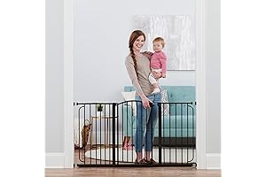 Regalo 58-Inch Home Accents Super Wide Walk Thru Baby Gate, 4-Pack Extensions Extra Wide