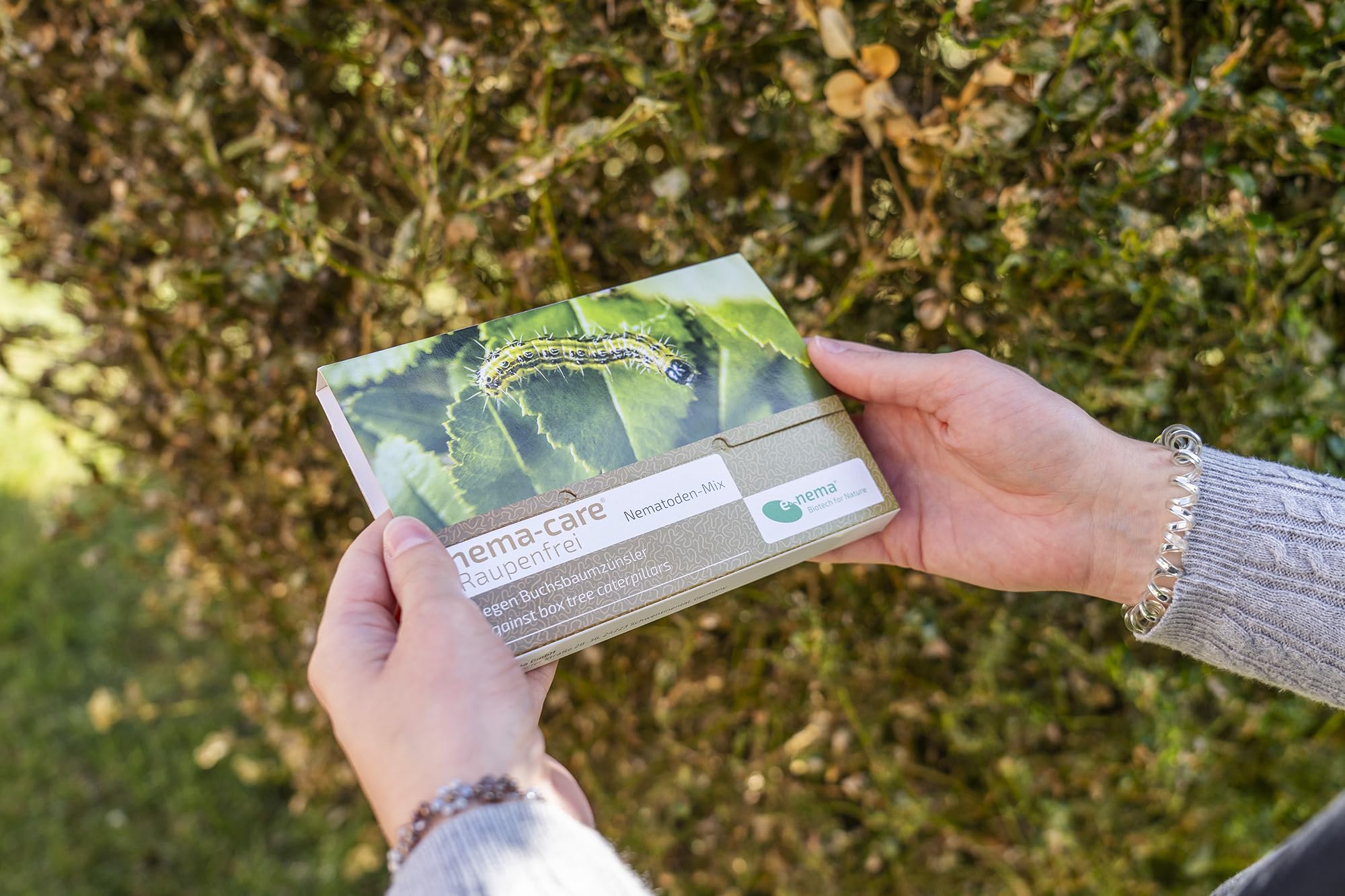 nema-care® Raupenfrei | Nematoden gegen Buchsbaumzünsler | 2 x 10 Mio Nematoden | e-nema