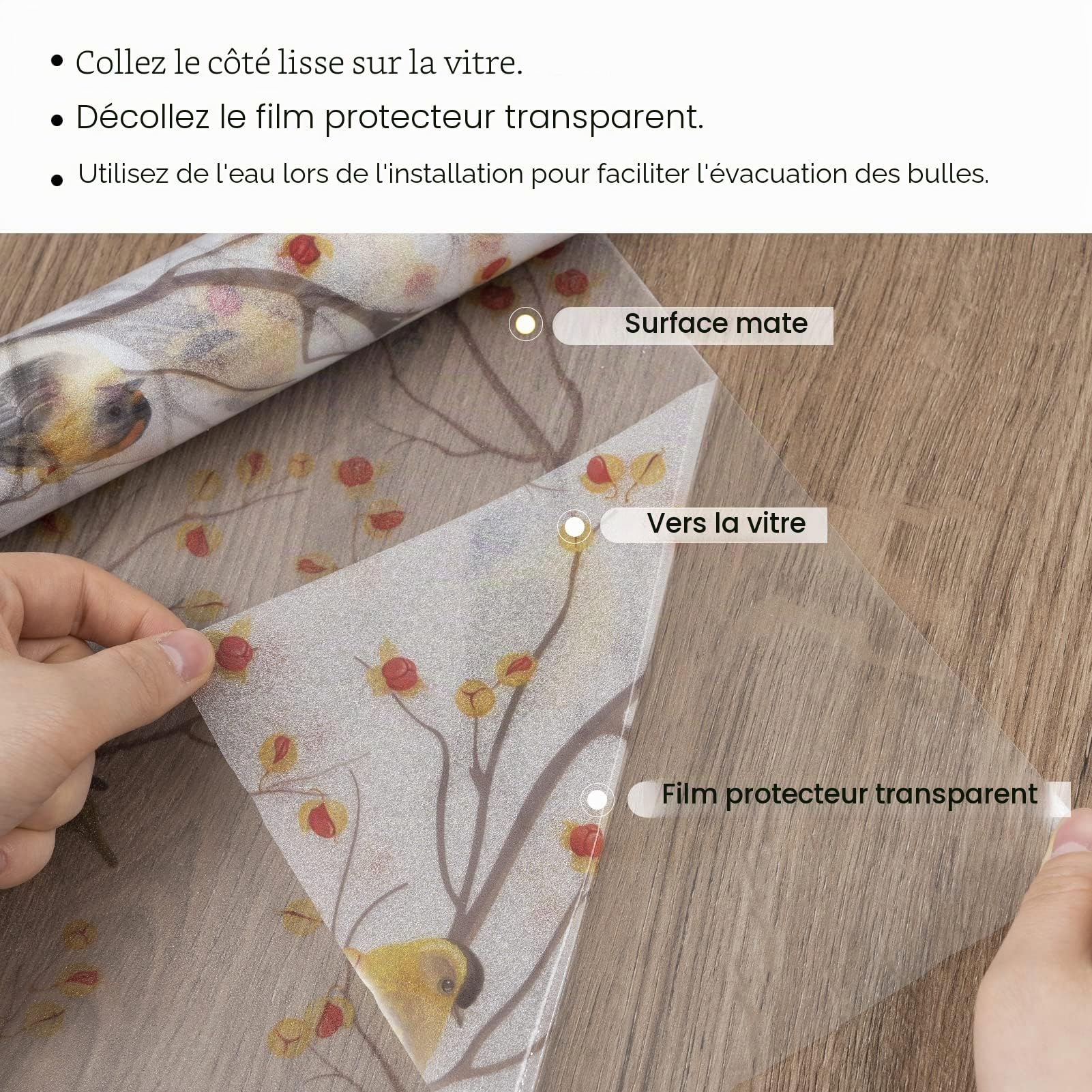 dktie Film décoratif autocollant en verre dépoli pour fenêtre - Film anti-UV pour décoration de chambre, salle de bain, chambre d'enfant - Blanc - 90 x 200 cm