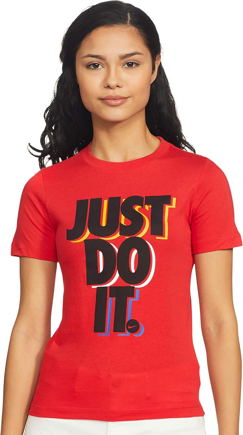 Nike Sportswear Just Do It Big Kids T-shirt Size - Medium Gym Red