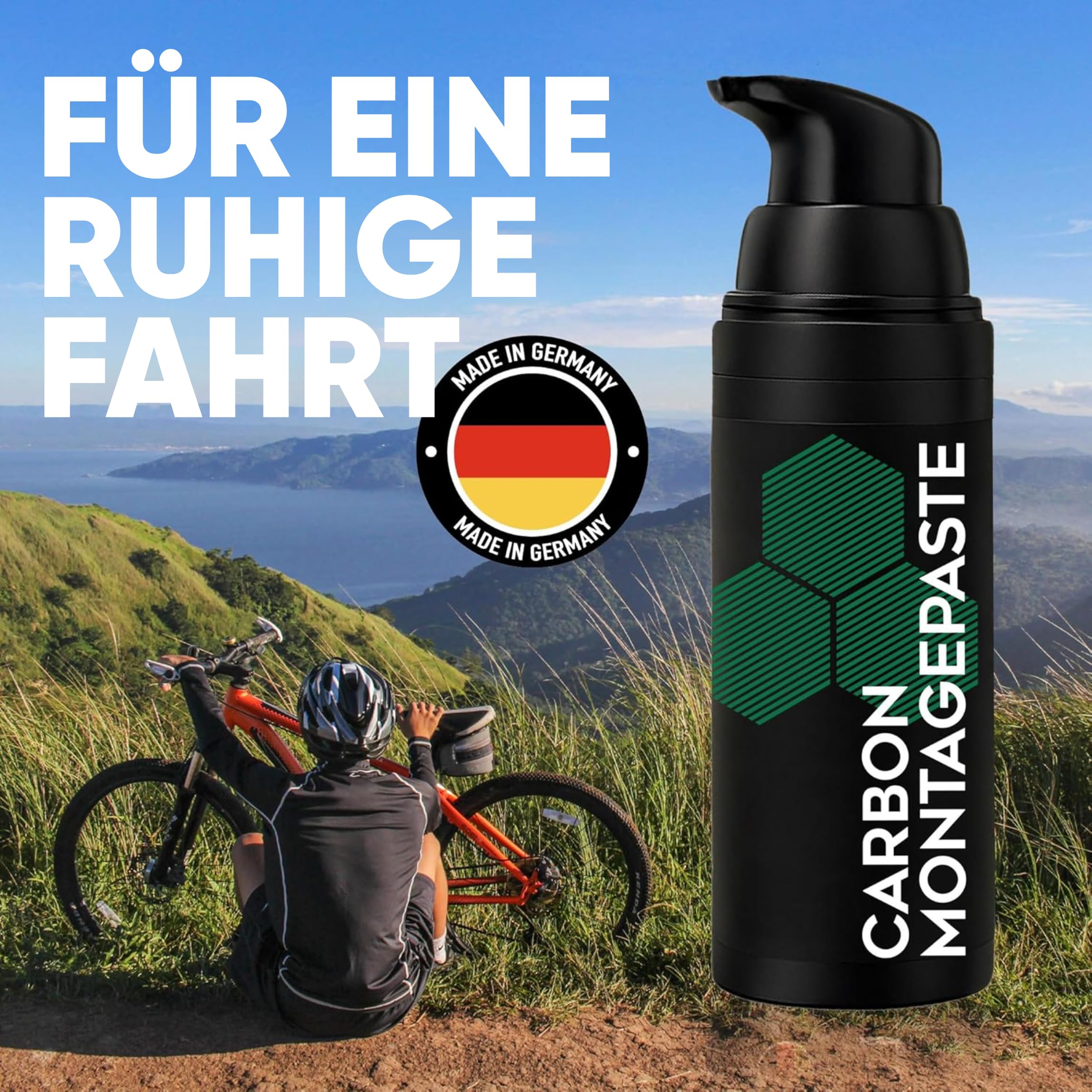 24SENDIT Fahrrad Carbonpaste & Lagerfett Set – je 50 g im Pumpspender | Ideal für Montage & Wartung – stoppt Knacken, garantiert Schmierung & Schutz – für Fahrrad & E-Bike, Made in Germany