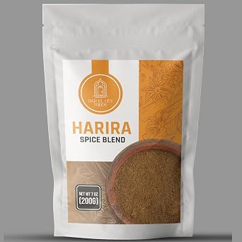 Harira Soup Spice Blend - XL Family Size 7oz 200g - Perfect for Soups, Lentil Soup, Stews - Non-GMO - Reseable Bag - Product of Algeria