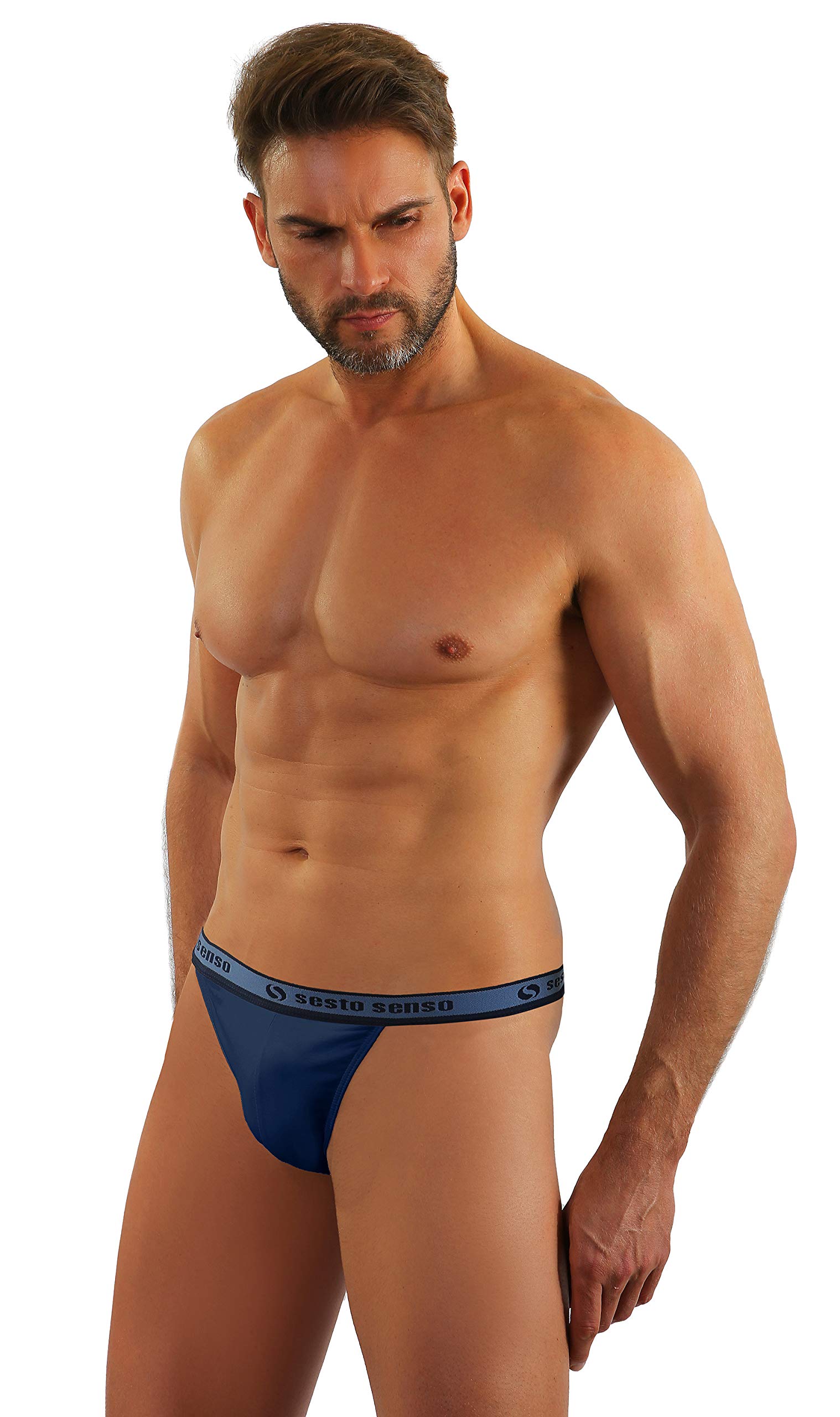 sesto senso Slip Tanga Coton Homme 1 à 4 Pack Sexy Culotte sous-vêtement