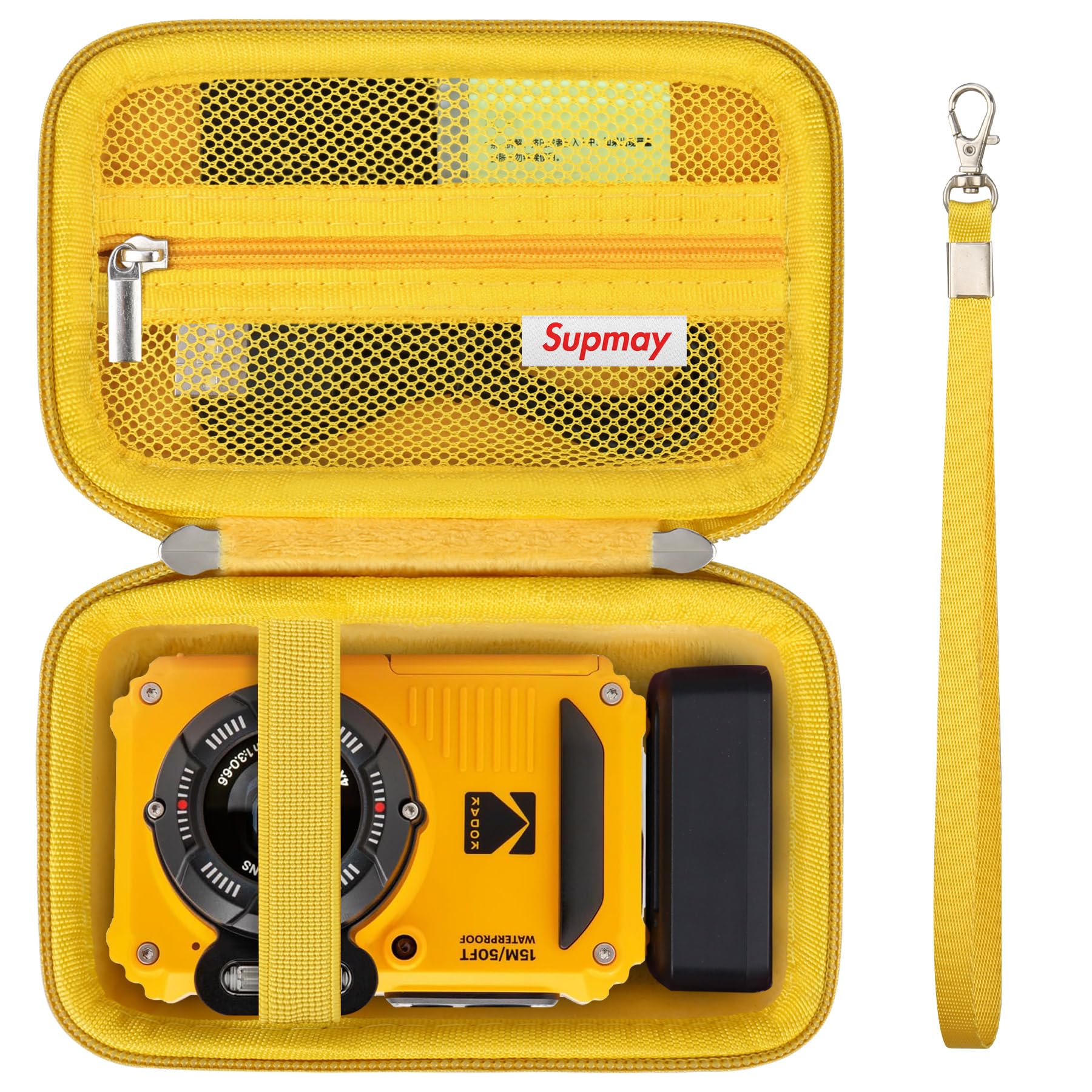 Supmay Carrying Case Compatible with KODAK PIXPRO WPZ2 Rugged Waterproof Shockproof Dustproof WiFi Digital Camera, Travel Case with Mesh Pocket fits