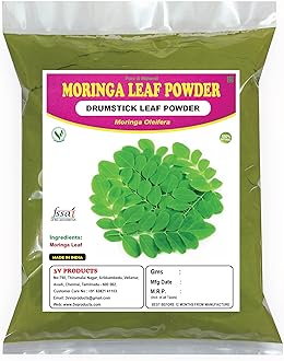 3V PRODUCTS Moringa Leaf Powder 100g | Drumstick Leaf | Moringa Oleifera Leaf | Murungai Keerai | Sahjan