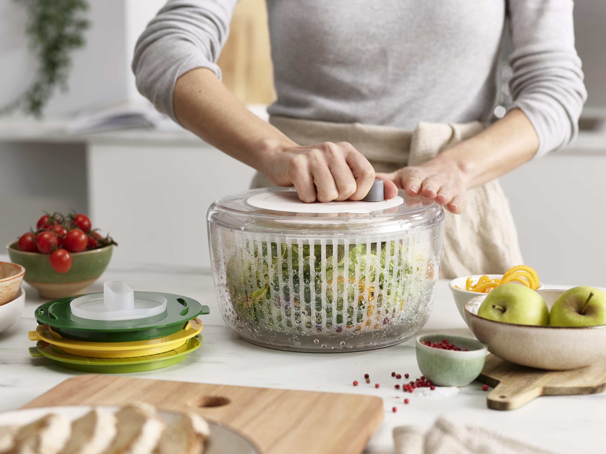 Amazon｜Joseph Joseph (ジョセフジョセフ) サラダスピナー 野菜水切り  