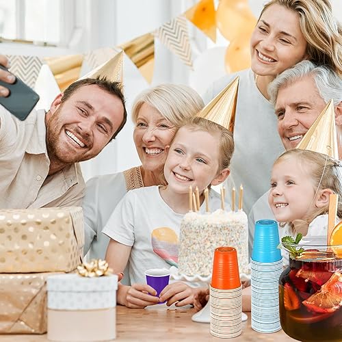 Miniatura 5 de 1000 vasos de plástico desechables de 5 onzas5.1 fl oz para fiesta, varios colores, vasos de plástico para degustación, fiestas, picnic, barbacoa,