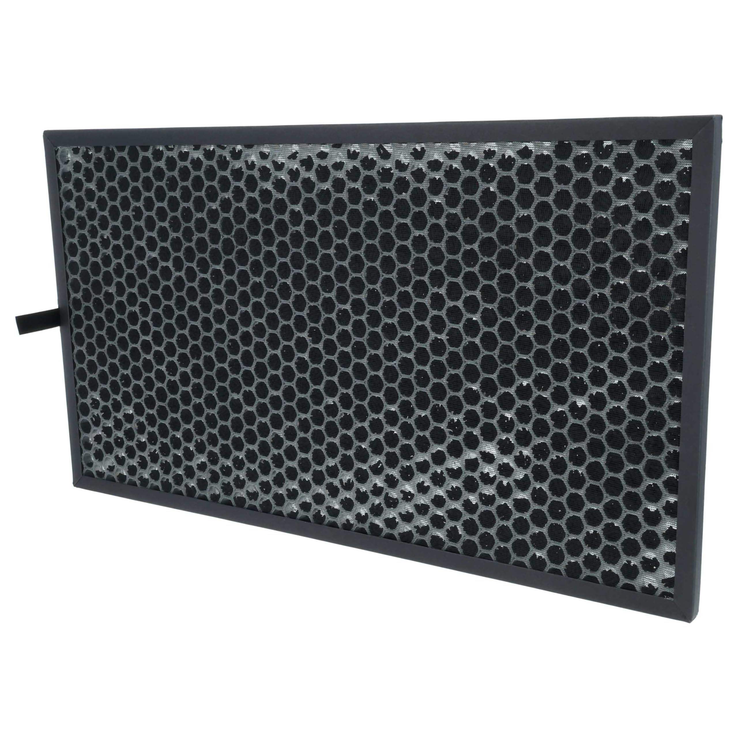 vhbw 5x wymienny filtr z węglem aktywnym do Sharp FZ-C150DFU, FZ-C100DFE, FZ-C100DFU, FZ-C150DFE do oczyszczacza powietrza, czarny